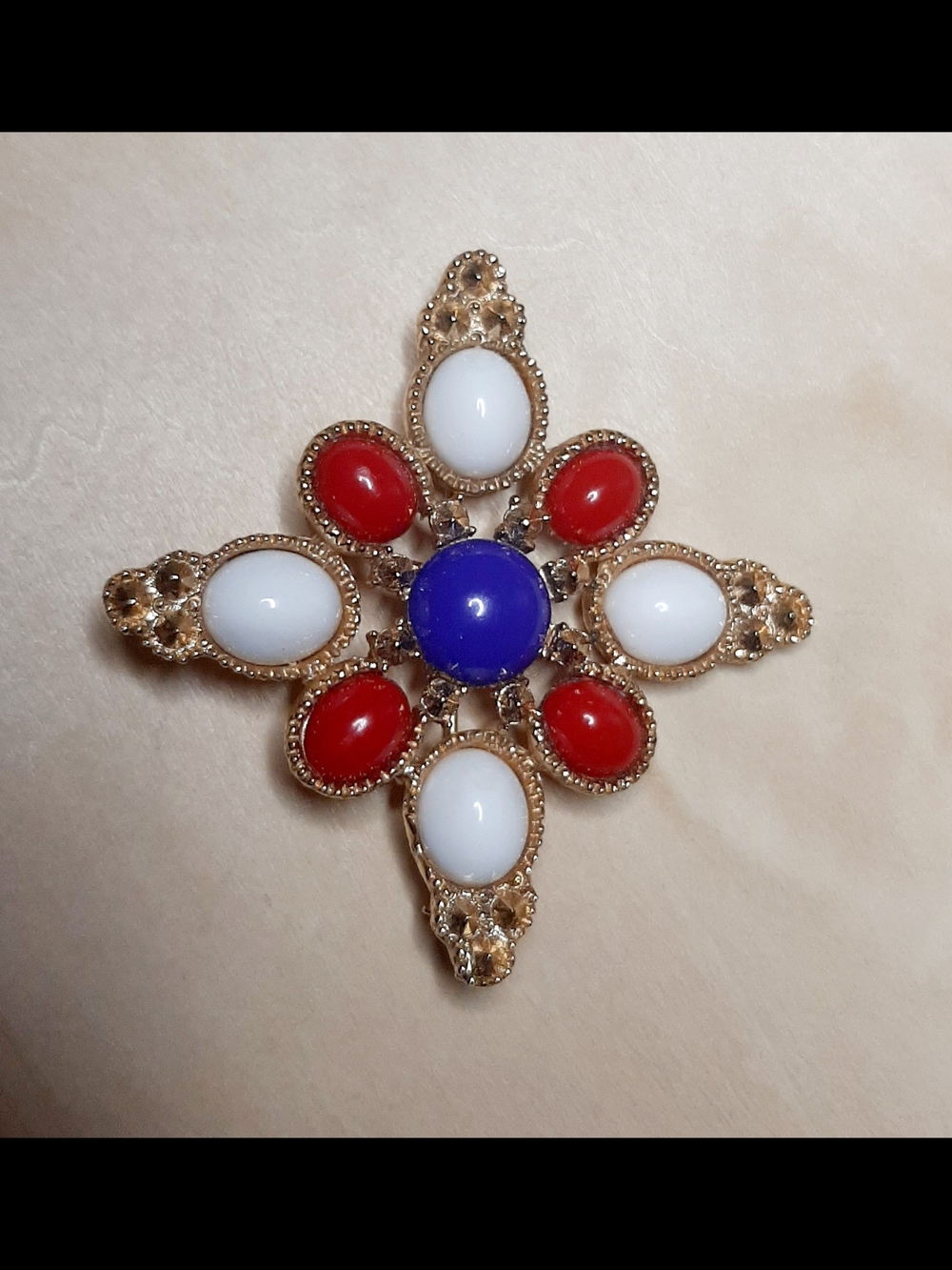 1972 "Americana" Sarah Coventry Brooch Patriotic USA